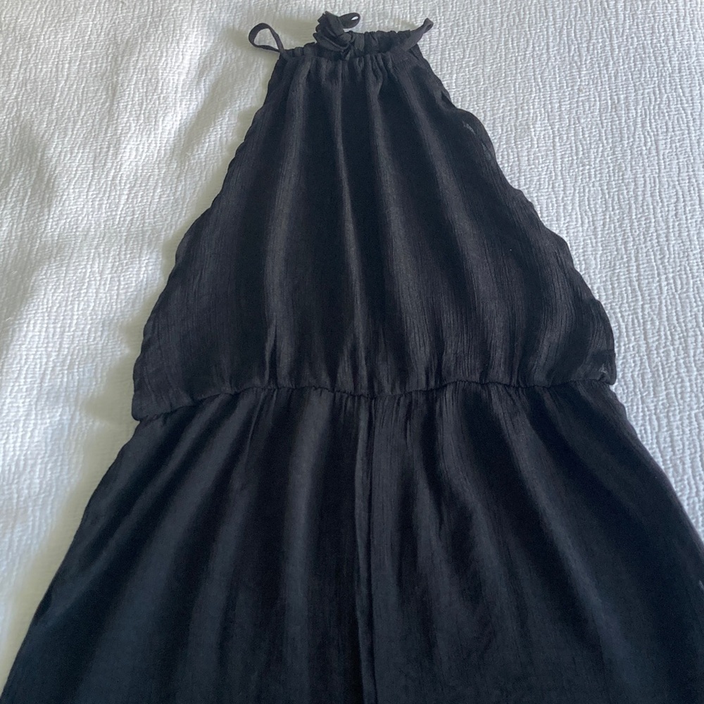 Elegant Black Halter Jumpsuit - Picture 1 of 4
